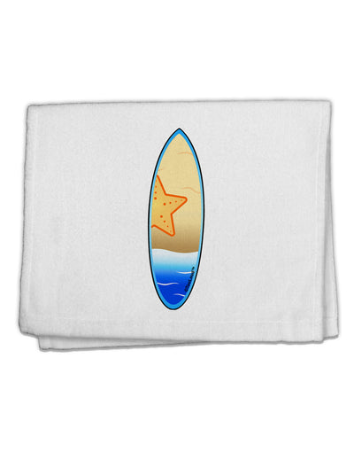 Starfish Surfboard 11&#x22;x18&#x22; Dish Fingertip Towel by TooLoud-Fingertip Towel-TooLoud-White-Davson Sales