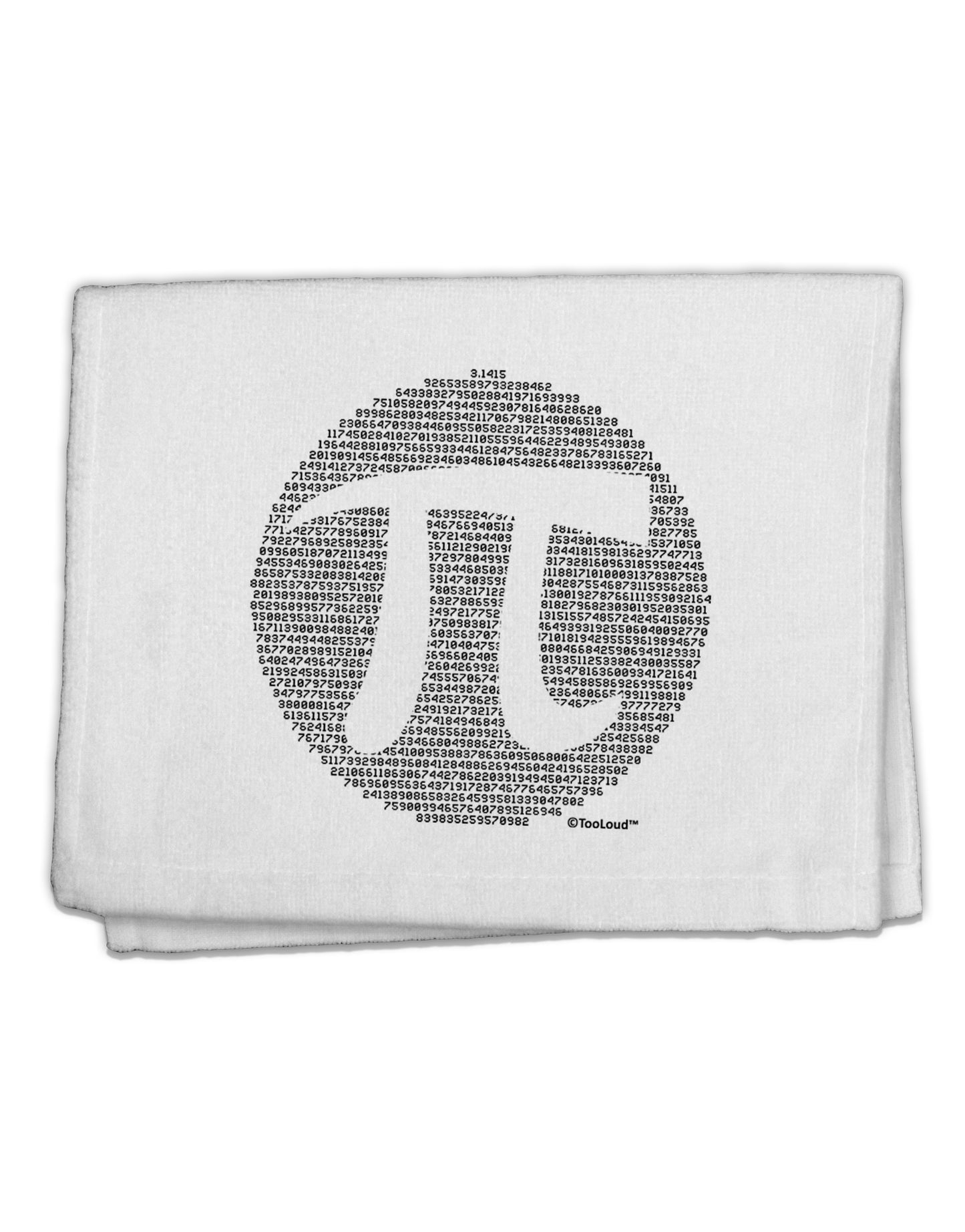 Pi Day Design - Pi Circle Cutout 11&#x22;x18&#x22; Dish Fingertip Towel by TooLoud-Fingertip Towel-TooLoud-White-Davson Sales