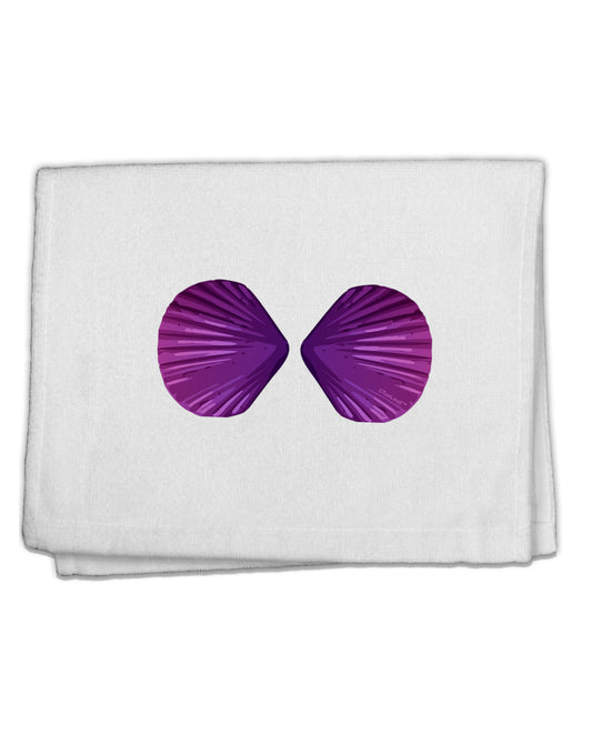 Mermaid Shell Bra Purple 11&#x22;x18&#x22; Dish Fingertip Towel by TooLoud-Fingertip Towel-TooLoud-White-Davson Sales