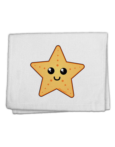 Cute Starfish 11&#x22;x18&#x22; Dish Fingertip Towel by TooLoud-Fingertip Towel-TooLoud-White-Davson Sales