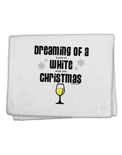 White Wine For Christmas 11&#x22;x18&#x22; Dish Fingertip Towel-Fingertip Towel-TooLoud-White-Davson Sales