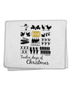 12 Days of Christmas Text Color 11&#x22;x18&#x22; Dish Fingertip Towel-Fingertip Towel-TooLoud-White-Davson Sales