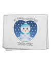 Personalized My First Christmas Snowbaby Blue 11&#x22;x18&#x22; Dish Fingertip Towel-Fingertip Towel-TooLoud-White-Davson Sales