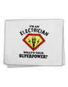 Electrician - Superpower 11&#x22;x18&#x22; Dish Fingertip Towel-Fingertip Towel-TooLoud-White-Davson Sales