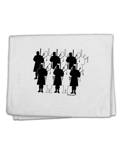 Eleven Pipers Piping 11&#x22;x18&#x22; Dish Fingertip Towel-Fingertip Towel-TooLoud-White-Davson Sales