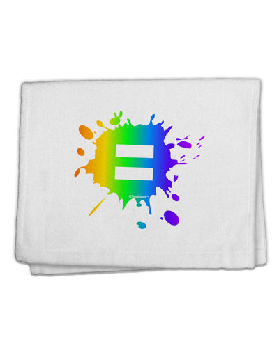 Equal Rainbow Paint Splatter 11&#x22;x18&#x22; Dish Fingertip Towel by TooLoud-Fingertip Towel-TooLoud-White-Davson Sales