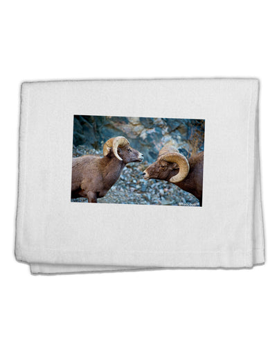 Two Bighorn Rams 11&#x22;x18&#x22; Dish Fingertip Towel-Fingertip Towel-TooLoud-White-Davson Sales