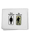 Your Girlfriend My Girlfriend Military 11&#x22;x18&#x22; Dish Fingertip Towel by TooLoud-Fingertip Towel-TooLoud-White-Davson Sales