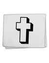 Simple Cross Design Black 11&#x22;x18&#x22; Dish Fingertip Towel by TooLoud-Fingertip Towel-TooLoud-White-Davson Sales