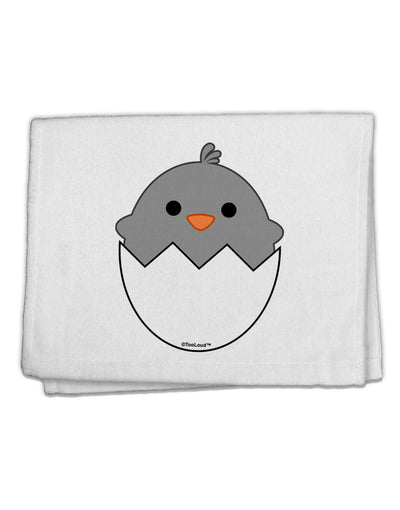 Cute Hatching Chick - Gray 11&#x22;x18&#x22; Dish Fingertip Towel by TooLoud-Fingertip Towel-TooLoud-White-Davson Sales