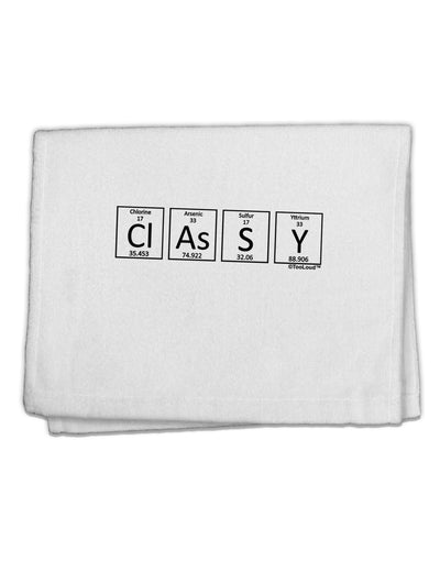 Classy - Periodic table of Elements 11&#x22;x18&#x22; Dish Fingertip Towel by TooLoud-Fingertip Towel-TooLoud-White-Davson Sales