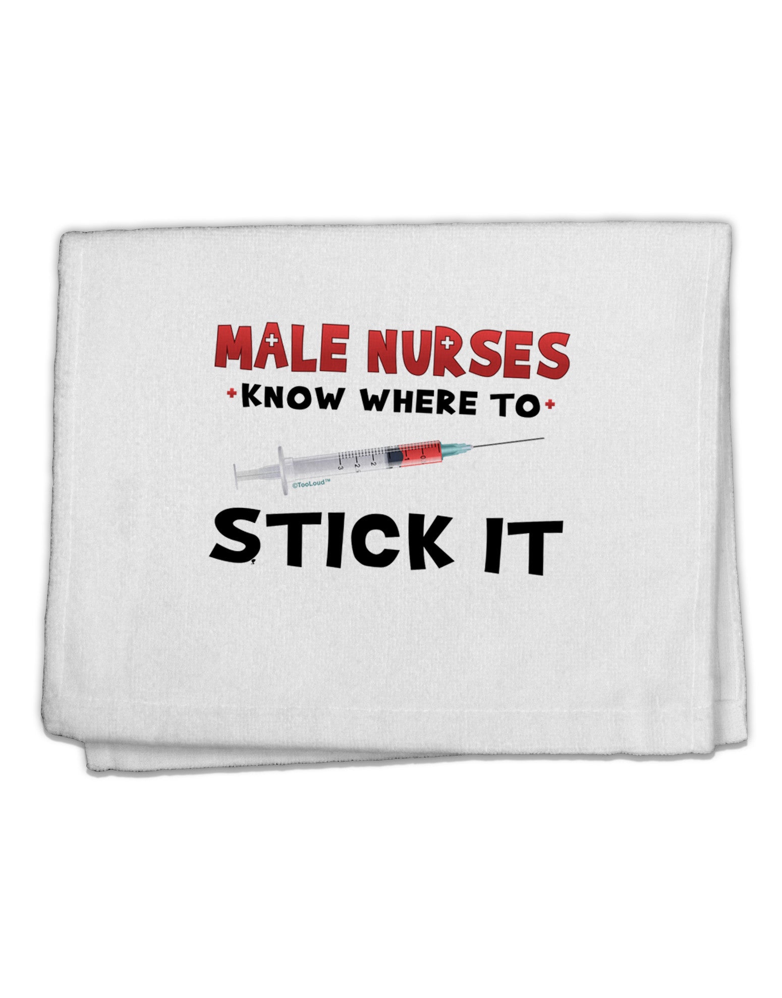 Male Nurses - Stick It 11&#x22;x18&#x22; Dish Fingertip Towel-Fingertip Towel-TooLoud-White-Davson Sales