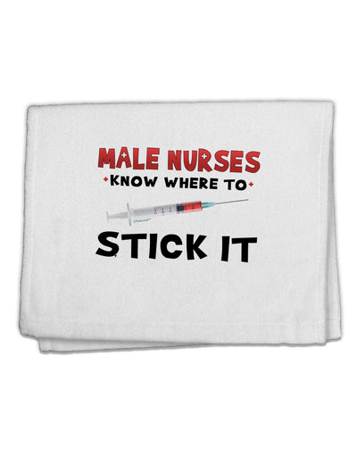 Male Nurses - Stick It 11&#x22;x18&#x22; Dish Fingertip Towel-Fingertip Towel-TooLoud-White-Davson Sales