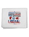 Freedom Fighting Liberal 11&#x22;x18&#x22; Dish Fingertip Towel-Fingertip Towel-TooLoud-White-Davson Sales