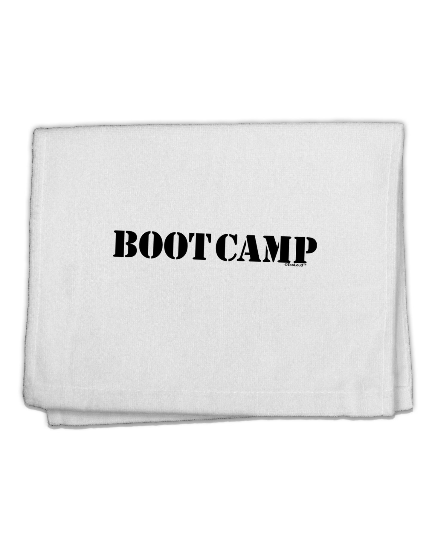 Bootcamp Military Text 11&#x22;x18&#x22; Dish Fingertip Towel-Fingertip Towel-TooLoud-White-Davson Sales