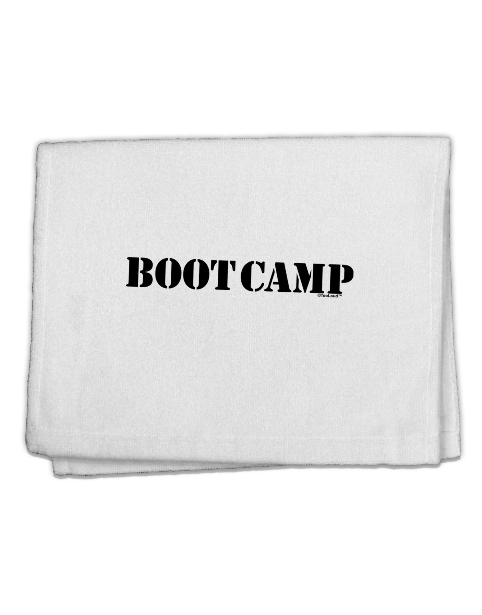 Bootcamp Military Text 11&#x22;x18&#x22; Dish Fingertip Towel-Fingertip Towel-TooLoud-White-Davson Sales