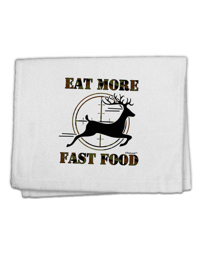 Eat More Fast Food - Deer 11&#x22;x18&#x22; Dish Fingertip Towel-Fingertip Towel-TooLoud-White-Davson Sales