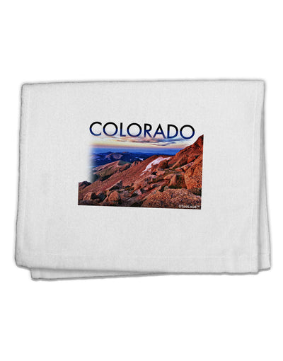 Colorado Mtn Sunset Cutout 11&#x22;x18&#x22; Dish Fingertip Towel-Fingertip Towel-TooLoud-White-Davson Sales