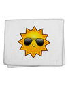 Sun With Sunglasses 11&#x22;x18&#x22; Dish Fingertip Towel by TooLoud-Fingertip Towel-TooLoud-White-Davson Sales