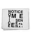 Notice Me Senpai Artistic Text 11&#x22;x18&#x22; Dish Fingertip Towel-Fingertip Towel-TooLoud-White-Davson Sales