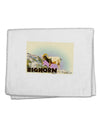 Bighorn Ram WatercolorText 11&#x22;x18&#x22; Dish Fingertip Towel-Fingertip Towel-TooLoud-White-Davson Sales