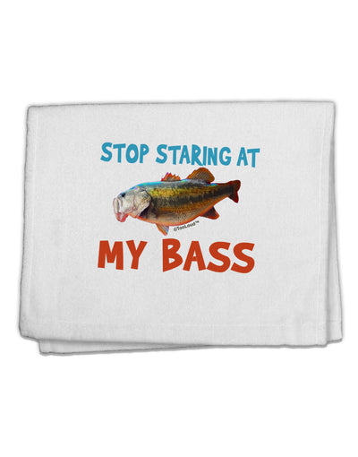 Stop Staring At My Bass 11&#x22;x18&#x22; Dish Fingertip Towel-Fingertip Towel-TooLoud-White-Davson Sales