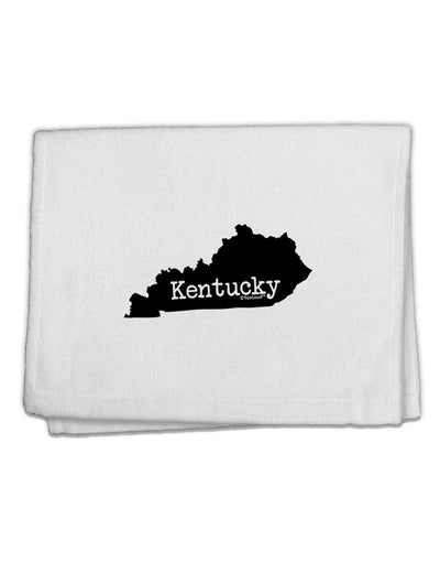 Kentucky - United States Shape 11&#x22;x18&#x22; Dish Fingertip Towel-Fingertip Towel-TooLoud-White-Davson Sales