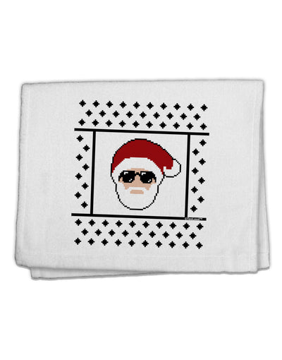 Cool Santa Christmas Sweater 11&#x22;x18&#x22; Dish Fingertip Towel-Fingertip Towel-TooLoud-White-Davson Sales