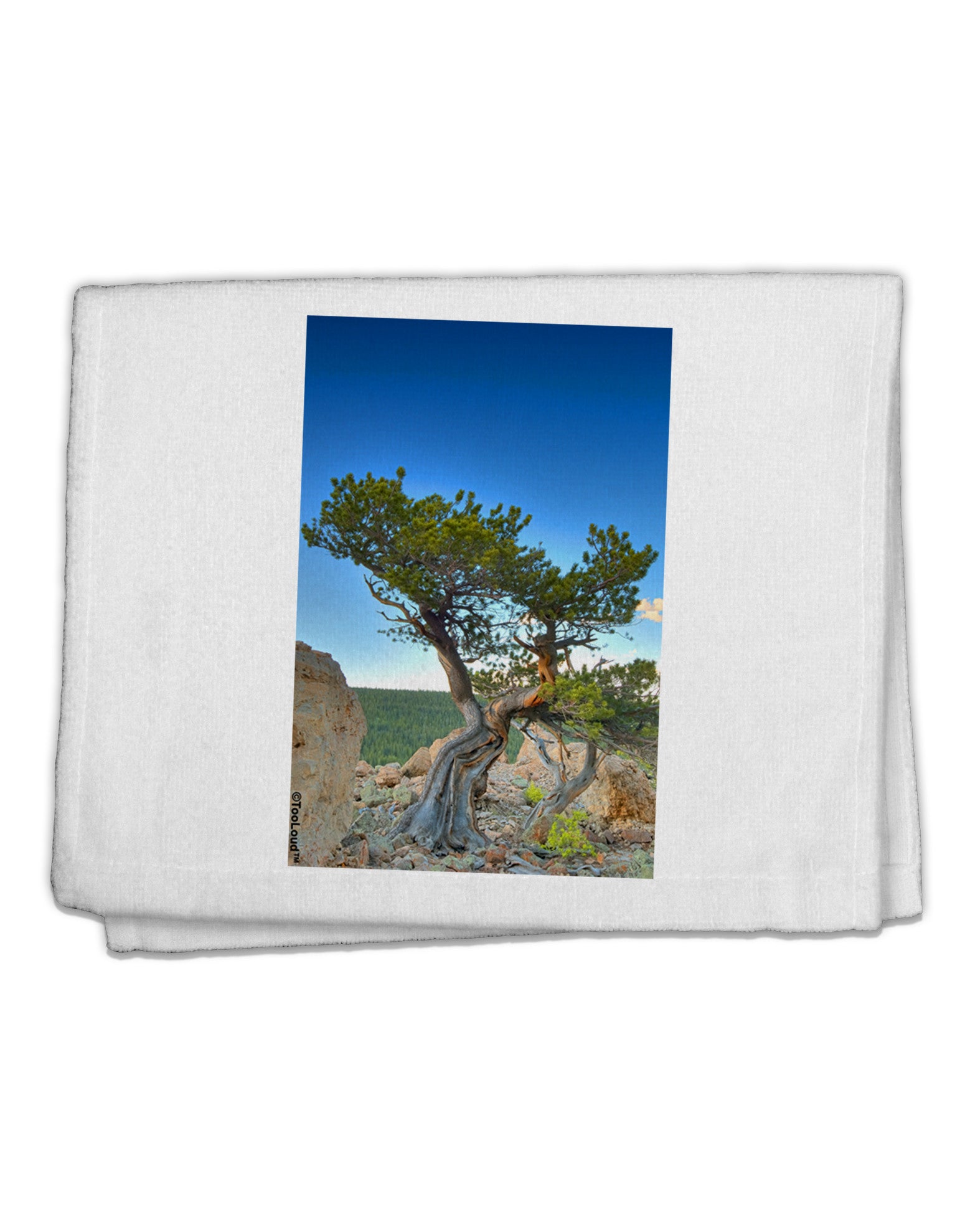 Colorado Landscape Tree 11&#x22;x18&#x22; Dish Fingertip Towel-Fingertip Towel-TooLoud-White-Davson Sales
