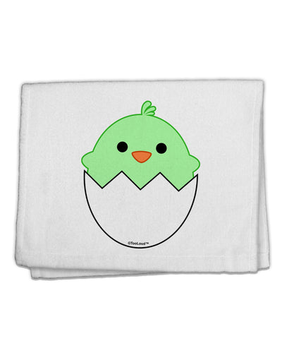 Cute Hatching Chick - Green 11&#x22;x18&#x22; Dish Fingertip Towel by TooLoud-Fingertip Towel-TooLoud-White-Davson Sales