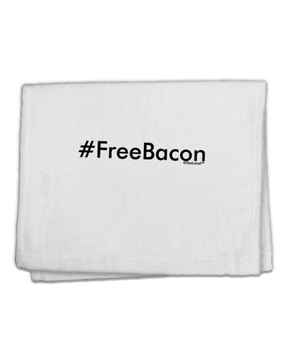 Hashtag Free Bacon 11&#x22;x18&#x22; Dish Fingertip Towel-Fingertip Towel-TooLoud-White-Davson Sales