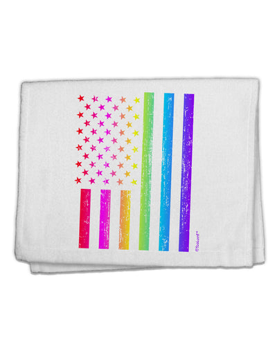 American Pride - Rainbow Flag 11&#x22;x18&#x22; Dish Fingertip Towel-Fingertip Towel-TooLoud-White-Davson Sales