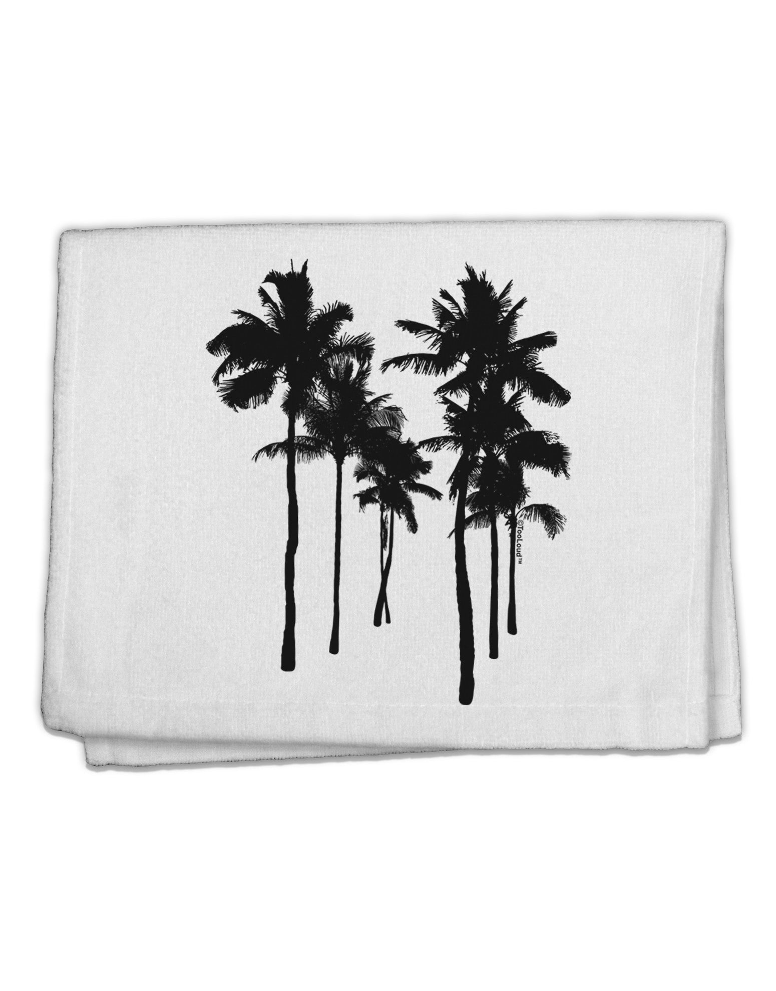 Palm Rows Silhouette 11&#x22;x18&#x22; Dish Fingertip Towel-Fingertip Towel-TooLoud-White-Davson Sales
