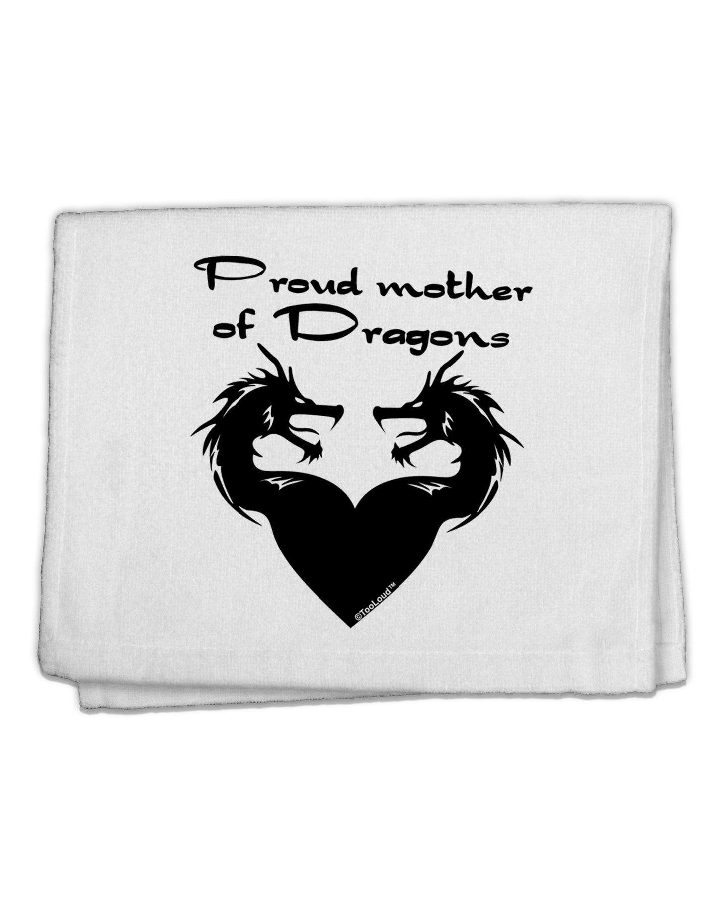 Proud Mother of Dragons 11&#x22;x18&#x22; Dish Fingertip Towel by TooLoud-Fingertip Towel-TooLoud-White-Davson Sales