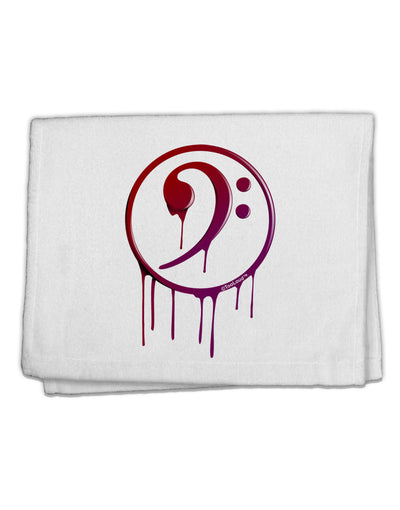 Dripping Bass Symbol 11&#x22;x18&#x22; Dish Fingertip Towel-Fingertip Towel-TooLoud-White-Davson Sales