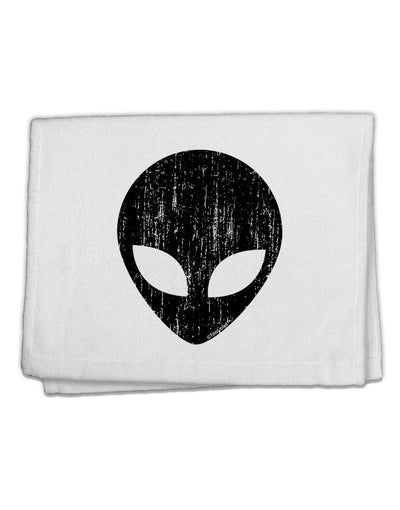 Extraterrestrial Face - Alien Distressed 11&#x22;x18&#x22; Dish Fingertip Towel by TooLoud-Fingertip Towel-TooLoud-White-Davson Sales