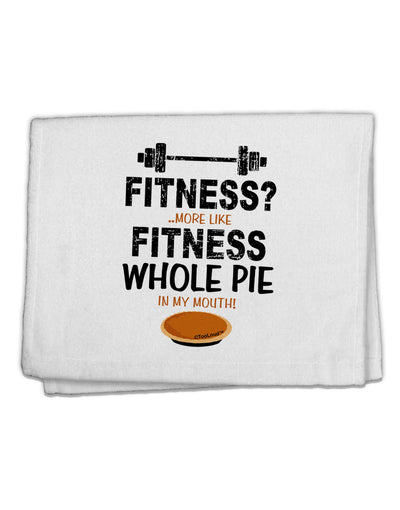 Fitness Whole Pie 11&#x22;x18&#x22; Dish Fingertip Towel-Fingertip Towel-TooLoud-White-Davson Sales