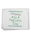 Happy St Patricks Day Clovers 11&#x22;x18&#x22; Dish Fingertip Towel-Fingertip Towel-TooLoud-White-Davson Sales