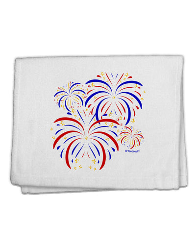 Patriotic Fireworks with Bursting Stars 11&#x22;x18&#x22; Dish Fingertip Towel by TooLoud-Fingertip Towel-TooLoud-White-Davson Sales