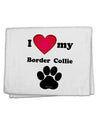 I Heart My Border Collie 11&#x22;x18&#x22; Dish Fingertip Towel by TooLoud-TooLoud-White-Davson Sales