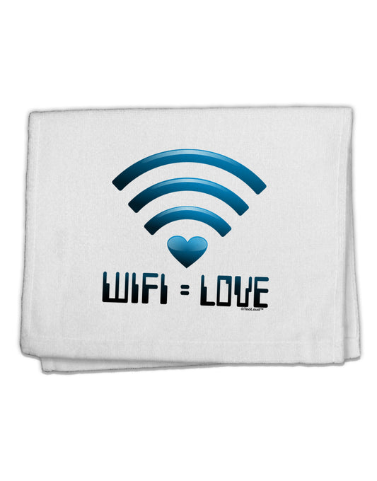 TooLoud Wifi Equals Love 11&#x22;x18&#x22; Dish Fingertip Towel-Fingertip Towel-TooLoud-White-Davson Sales