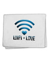 TooLoud Wifi Equals Love 11&#x22;x18&#x22; Dish Fingertip Towel-Fingertip Towel-TooLoud-White-Davson Sales