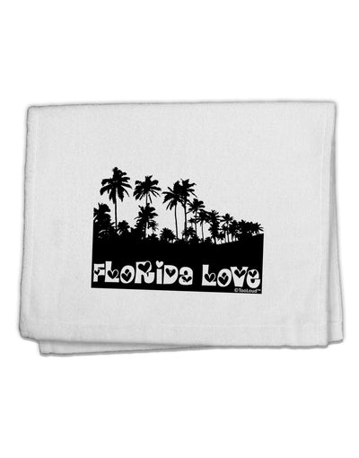 Florida Love - Palm Trees Cutout Design 11&#x22;x18&#x22; Dish Fingertip Towel by TooLoud-Fingertip Towel-TooLoud-White-Davson Sales