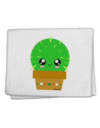 Cute Cactus Design 11&#x22;x18&#x22; Dish Fingertip Towel by TooLoud-Fingertip Towel-TooLoud-White-Davson Sales