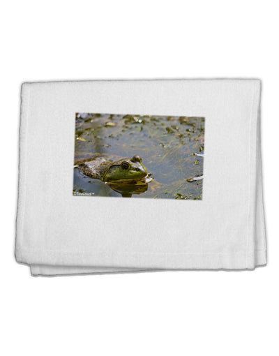 Bullfrog In Water 11&#x22;x18&#x22; Dish Fingertip Towel by TooLoud-Fingertip Towel-TooLoud-White-Davson Sales