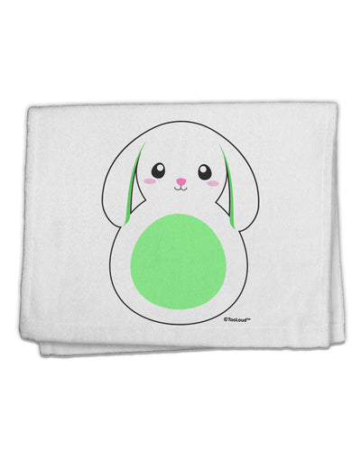 Cute Bunny with Floppy Ears - Green 11&#x22;x18&#x22; Dish Fingertip Towel by TooLoud-Fingertip Towel-TooLoud-White-Davson Sales