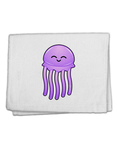 Cute Jellyfish 11&#x22;x18&#x22; Dish Fingertip Towel by TooLoud-Fingertip Towel-TooLoud-White-Davson Sales