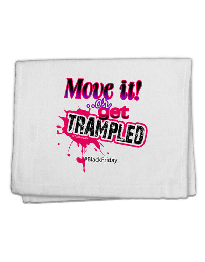 Move It Or Get Trampled 11&#x22;x18&#x22; Dish Fingertip Towel-Fingertip Towel-TooLoud-White-Davson Sales