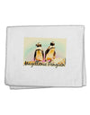 Magellanic Penguin Text 11&#x22;x18&#x22; Dish Fingertip Towel-Fingertip Towel-TooLoud-White-Davson Sales