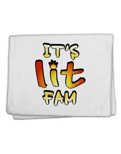 It's Lit Fam 11&#x22;x18&#x22; Dish Fingertip Towel-Fingertip Towel-TooLoud-White-Davson Sales